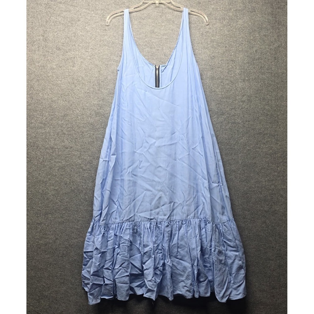 Zara Trafaluc Collection Light Blue Sleeveless Tiered Dress XS